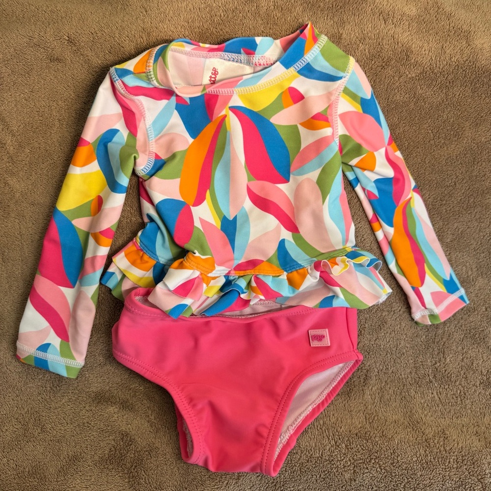 2/$20 NWOT Rufflebutts Swim Set, 3-6 months